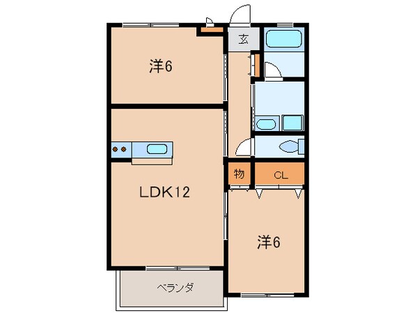 ゼルコバマンションの物件間取画像